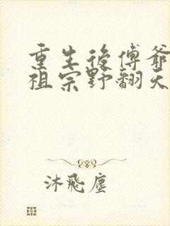 重生后傅爷的小祖宗野翻天