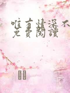 唯有情深不负你免费阅读