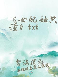 《女配她只想被渣》txt