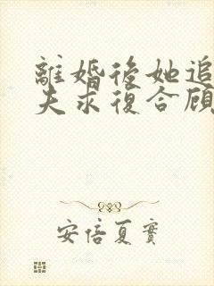 离婚后她追着前夫求复合顾迟云