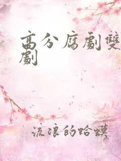 高分腐剧双男主剧