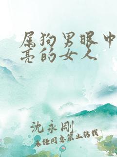 属狗男眼中的漂亮的女人