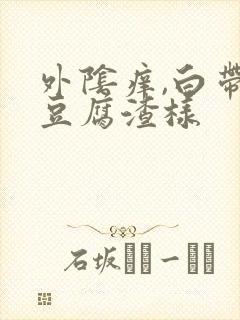 外阴痒,白带黄豆腐渣样