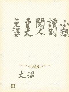 免费阅读小说老婆大人别想逃