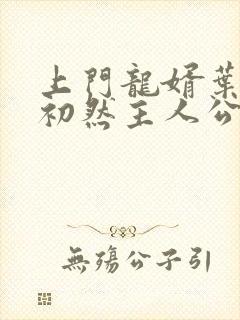 上门龙婿叶辰萧初然主人公