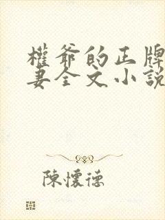 权爷的正牌小娇妻全文小说免费阅读全文