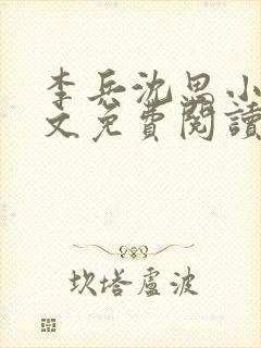 李兵沈思小说全文免费阅读全