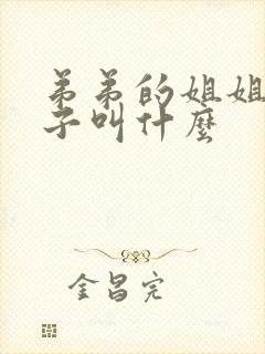 弟弟的姐姐的孩子叫什么