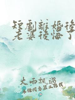 短剧离婚后总裁老婆后悔了