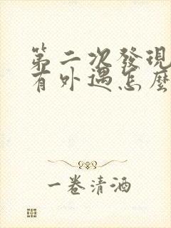 第二次发现老公有外遇怎么办