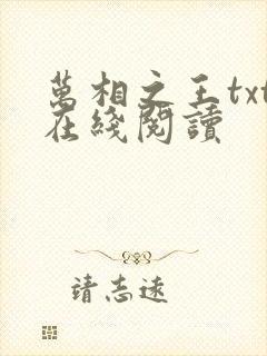 万相之王txt在线阅读