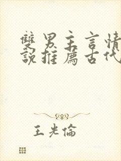 双男主言情的小说推荐古代