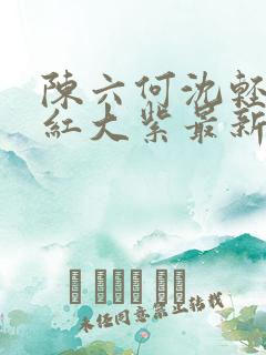 陈六何沈轻舞大红大紫最新笔趣阁