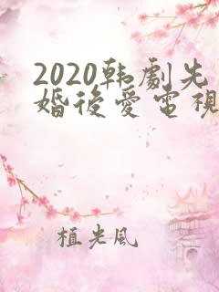 2020韩剧先婚后爱电视剧大全