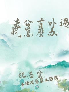 老公有外遇不理我怎么办