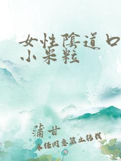 女性阴道口部长小米粒