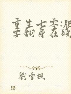 重生七零:肥妻要翻身在线阅读