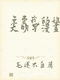 免费我的姐姐是大明星漫画在线看