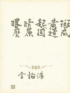 眼睛起黄斑是什么原因造成的