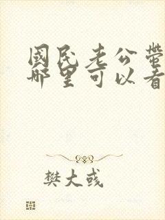 国民老公带回家哪里可以看