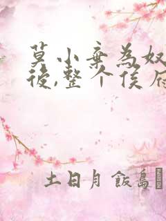 莫小弃为奴三年后,整个侯府跪求我原谅