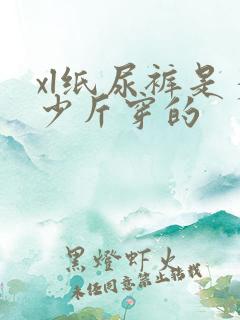 xl纸尿裤是多少斤穿的