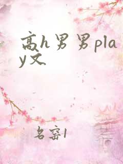 高h男男play文