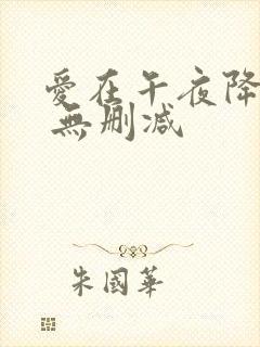 爱在午夜降临前 无删减