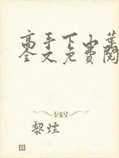 高手下山叶北辰全文免费阅读