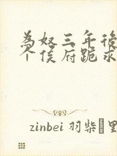 为奴三年后,整个侯府跪求我原谅简介