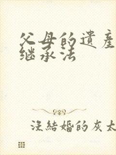 父母的遗产怎么继承法