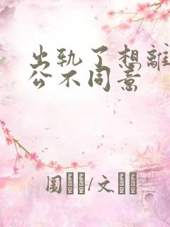 出轨了想离婚老公不同意