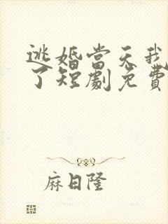 逃婚当天我闪婚了短剧免费观看