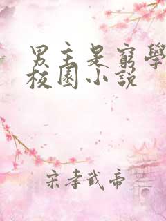 男主是穷学生的校园小说