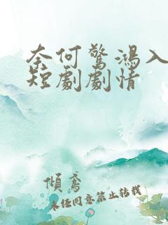 奈何惊鸿入我心短剧剧情