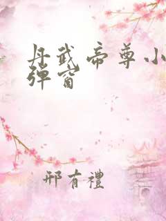 丹武帝尊小说无弹窗