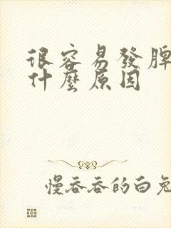 很容易发脾气是什么原因