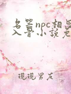 名器npc相思入骨小说免费阅读