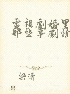 电视剧婚里婚外那些事剧情简介