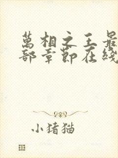 万相之王最新全部章节在线阅读