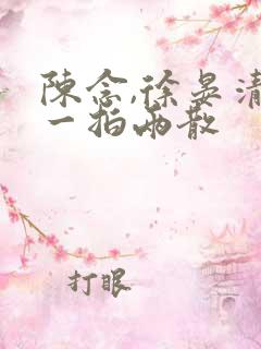 陈念,徐晏清的一拍两散