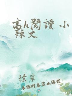 高h阅读 小说 辣文