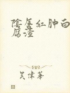 阴唇红肿白带豆腐渣