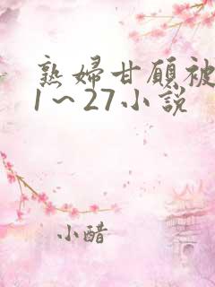 熟妇甘愿被调教1～27小说