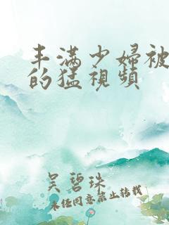 丰满少妇被粗大的猛视频