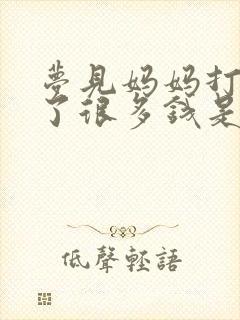 梦见妈妈打牌输了很多钱是什么预兆