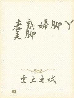 老熟妇脚丫玉足美脚