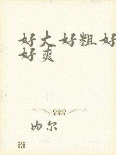好大好粗好舒服好爽