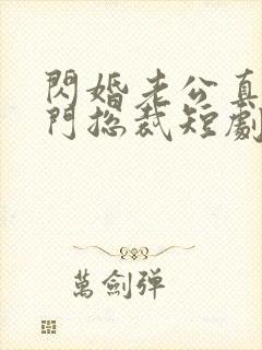 闪婚老公真是豪门总裁短剧免费观看