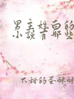 男主姓白的穿越小说有哪些